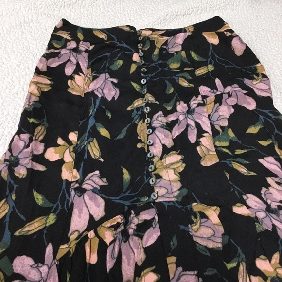 Free People Button-up Floral Maxi Skirt - Picture 9 of 13
